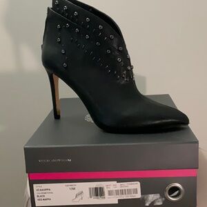 Vince Camuto black leather Kavippa ankle boots